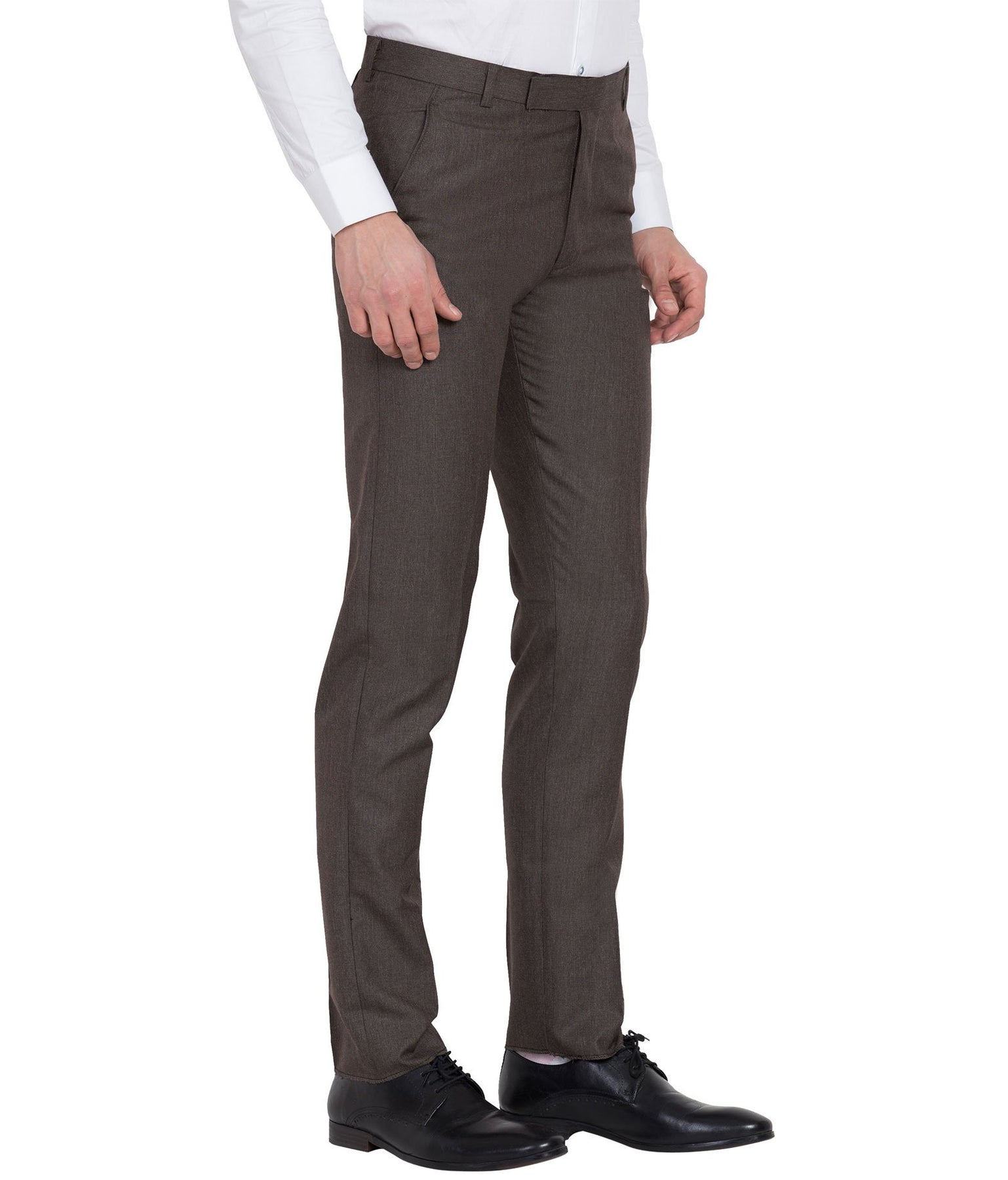 Cheap Men Fashion Solid Color Formal Trousers Casual Stretch Pencil Pants   Joom